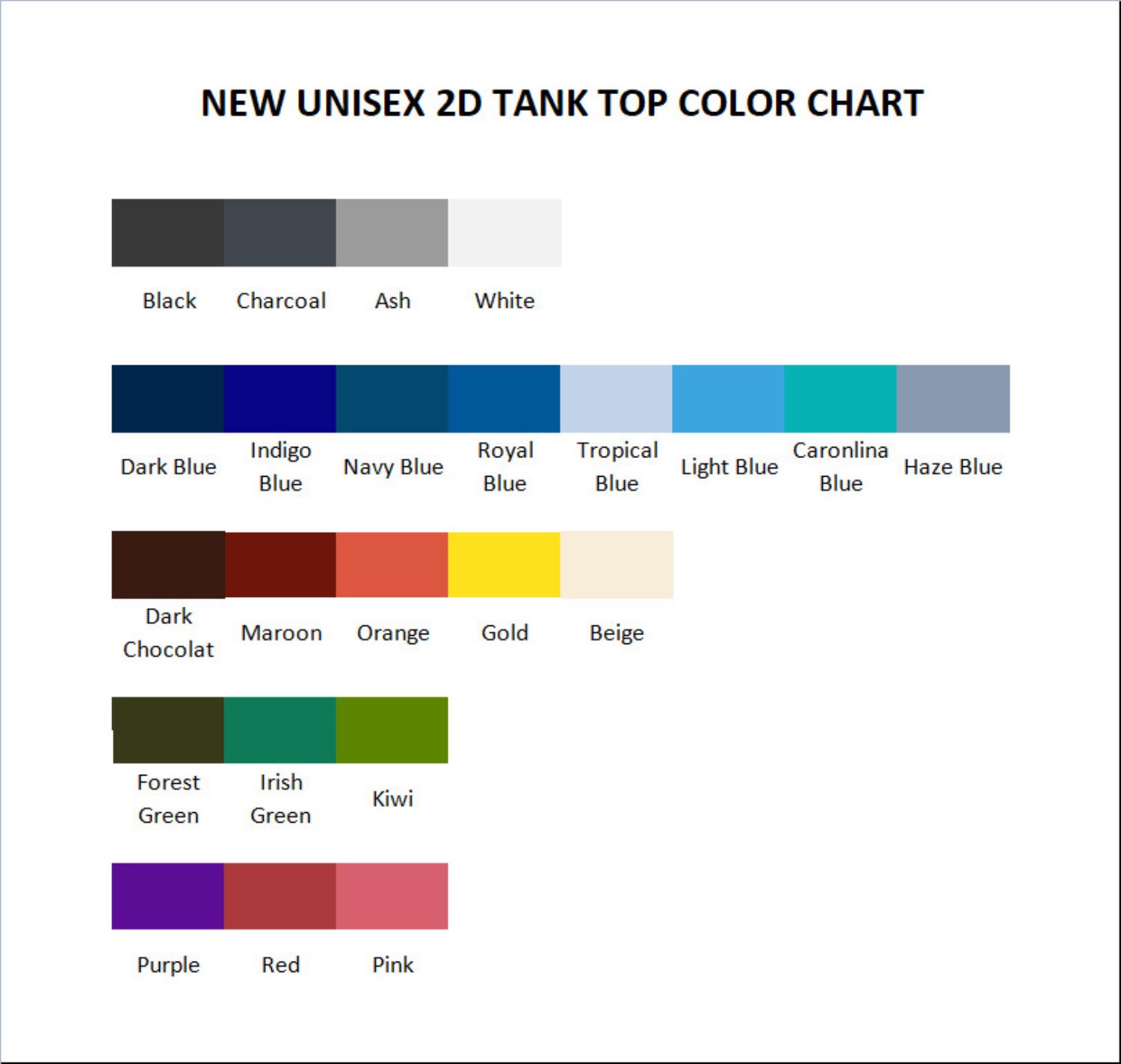 tank top color chart - Sombr Shop