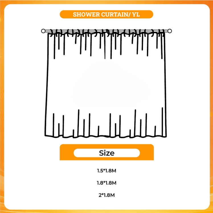 3D shower curtain - Sombr Shop