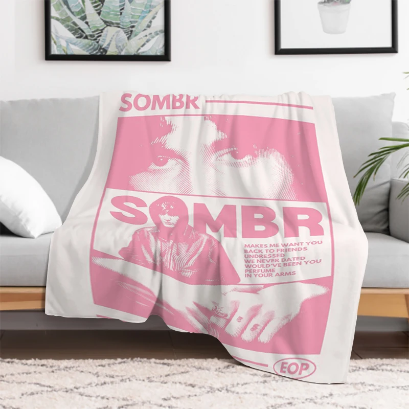 Sombr Pink Pop Throw Blanket