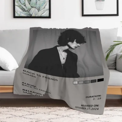 Sombr Lofi Singer Throw Blanket