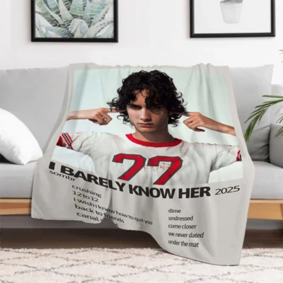 Sombr Retro Style Throw Blanket