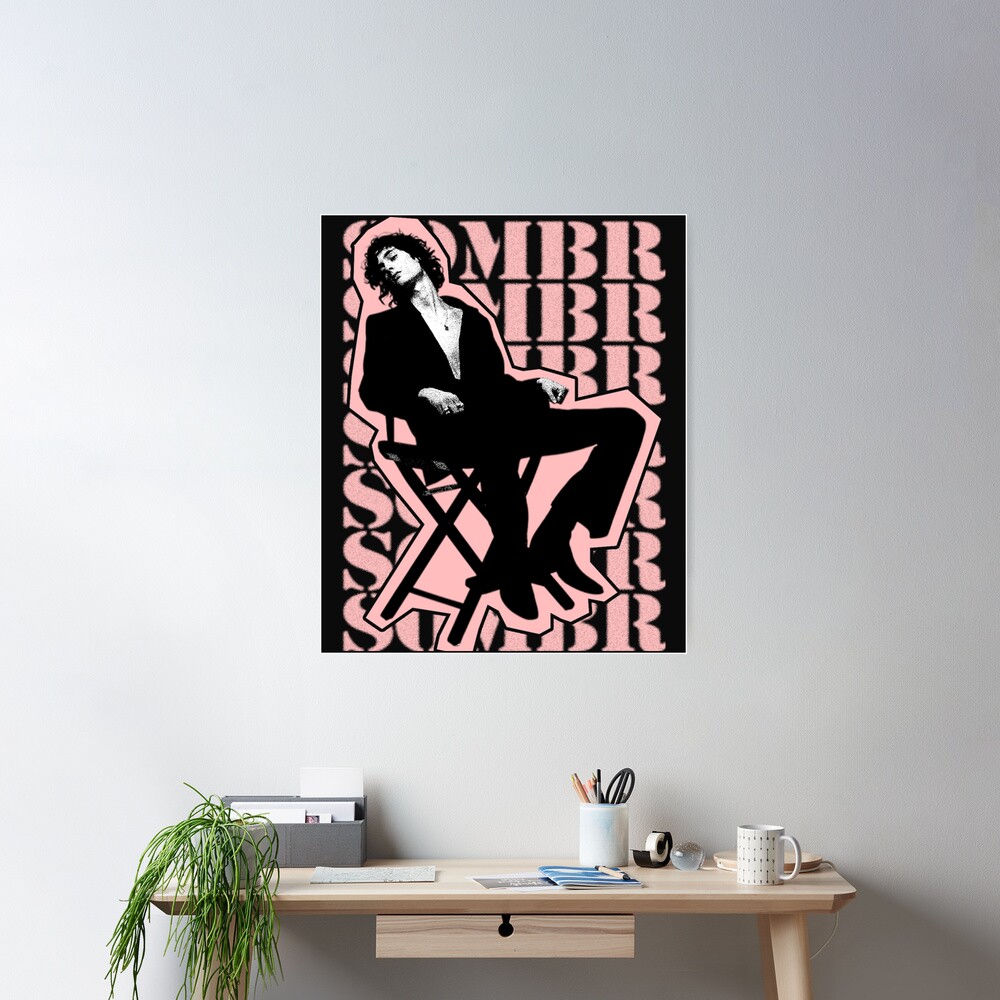 Silhouette Sitting Sombr Poster - Image 2