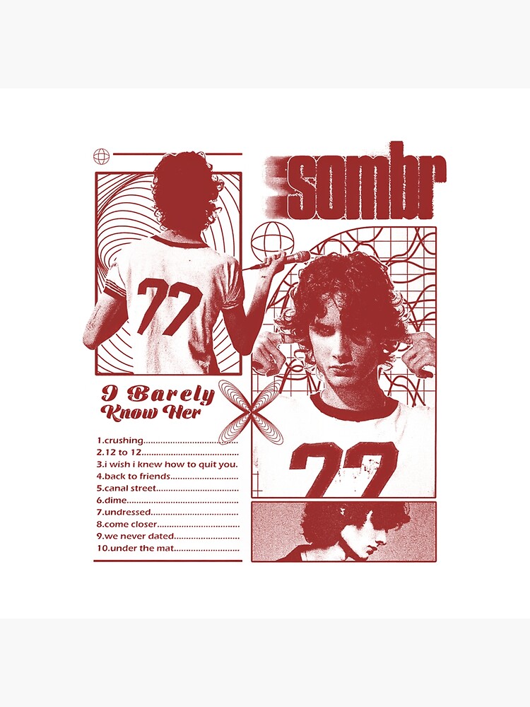 Sombr Singer Tour Throw Pillow - Image 2