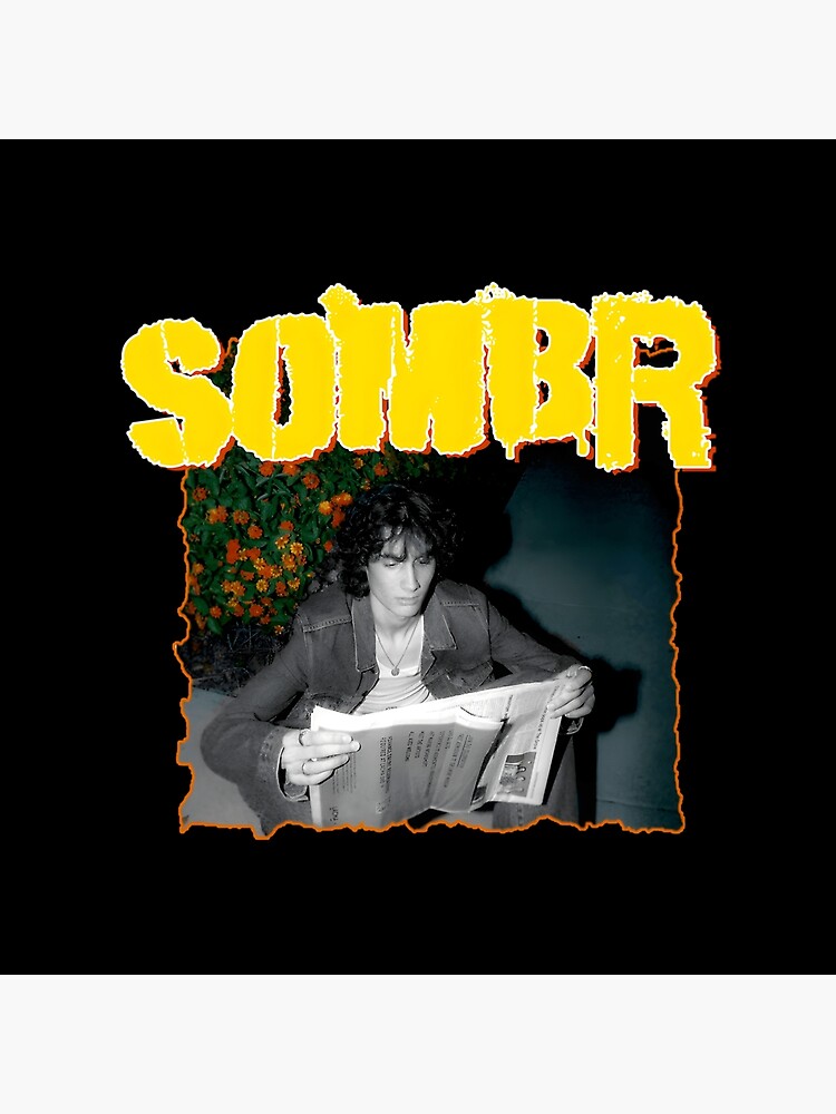 Vintage Grunge Style Sombr Throw Pillow - Image 2