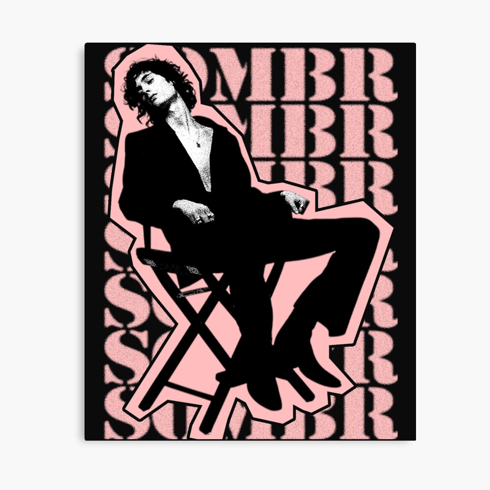 Silhouette Sitting Sombr Poster