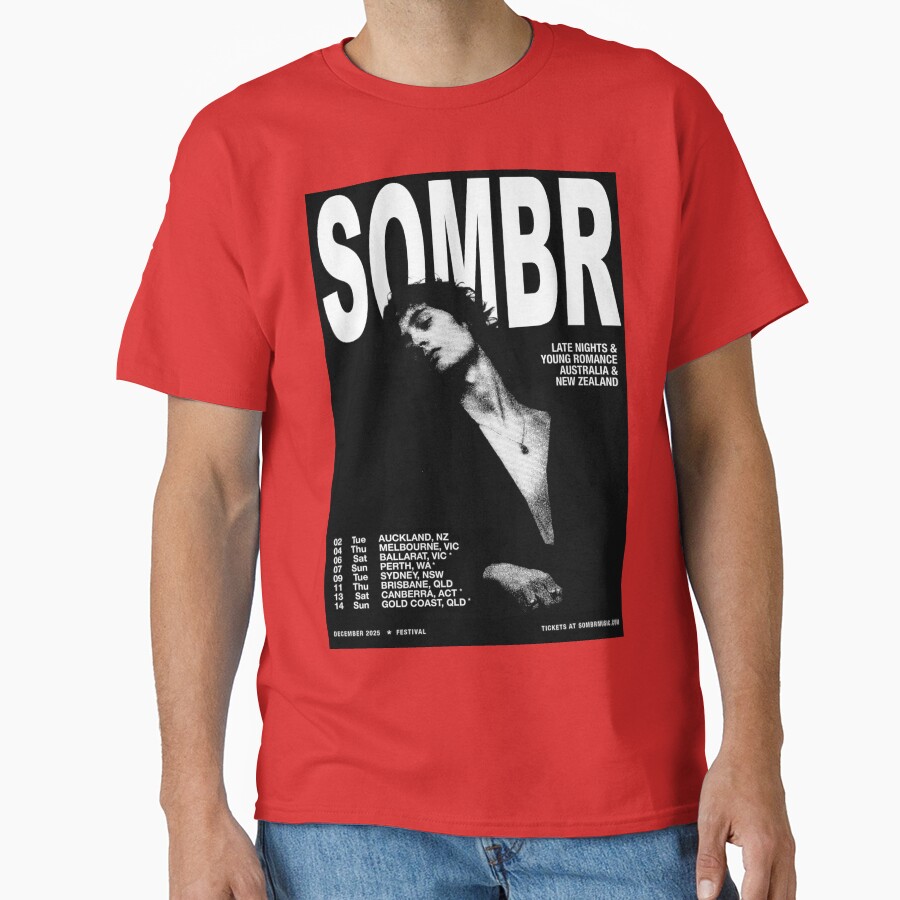 Sombr Australia And New Zealand T-shirt - Image 5