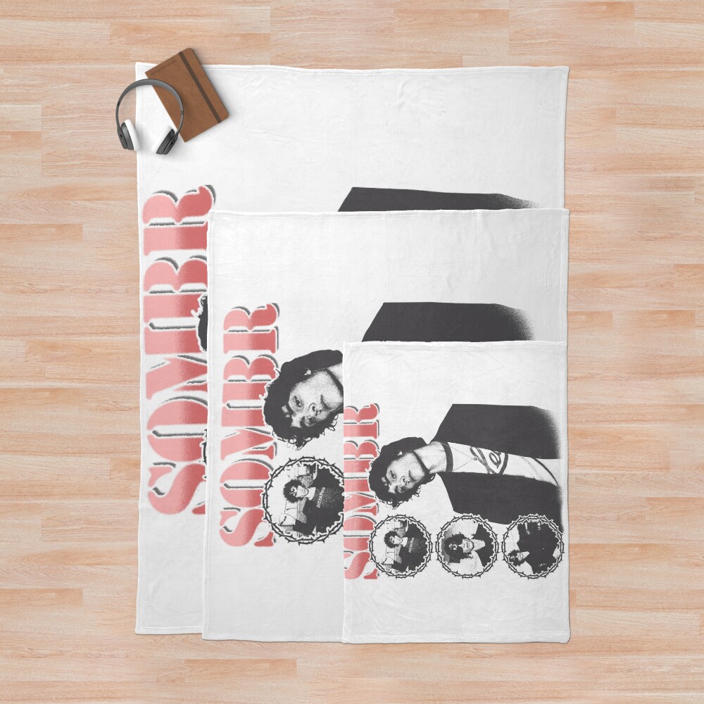 Sombr Boy Indie Retro Style Throw Blanket - Image 3