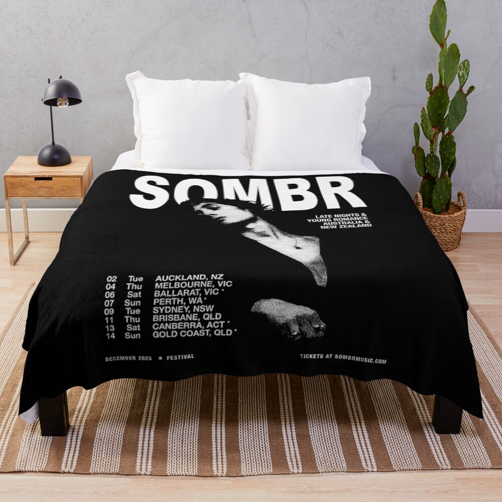 Sombr Australia New Zealand Throw Blanket