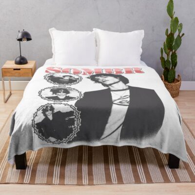 Sombr Boy Indie Retro Style Throw Blanket