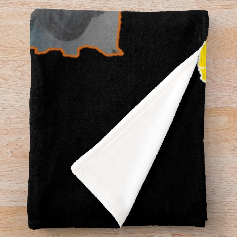 Vintage Grunge Style Sombr Throw Blanket - Image 2