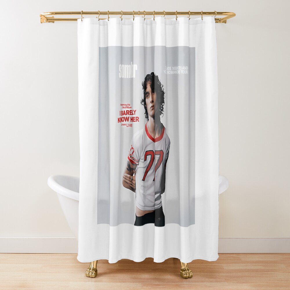 I Barely Sombr Tour Shower Curtain