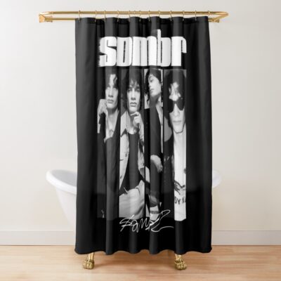 Sombr Lunar Cascade Shower Curtain