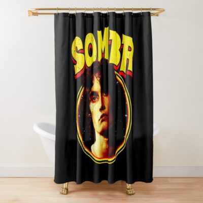 Sombr Shadow Mist Shower Curtain