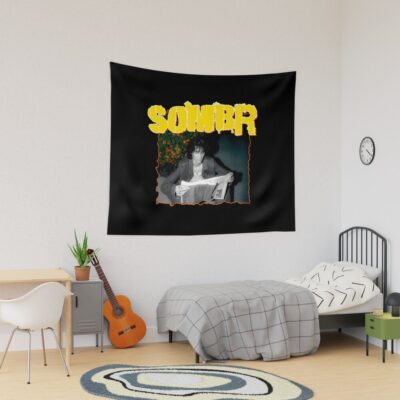Vintage Grunge Style Sombr Tapestry