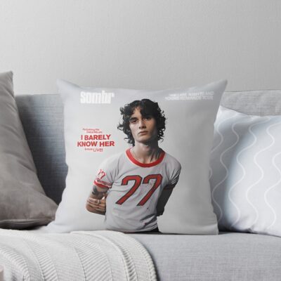 I Barely Sombr Tour 2026 Throw Pillow