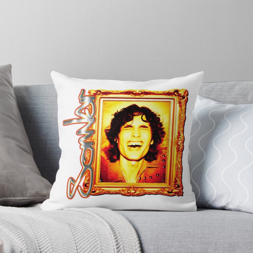 Smile Indie Pop Boy Singer Throw Pillow