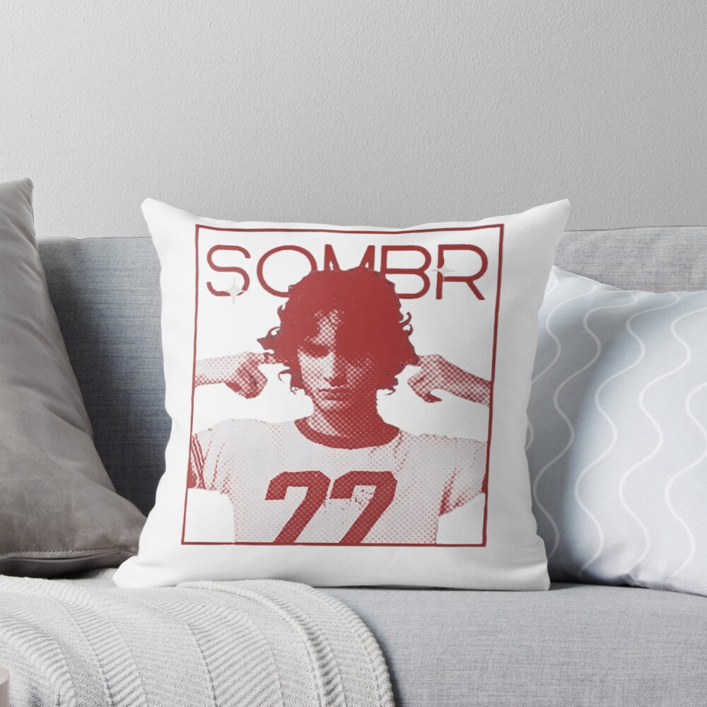 Sombr Velvet Drift Throw Pillow